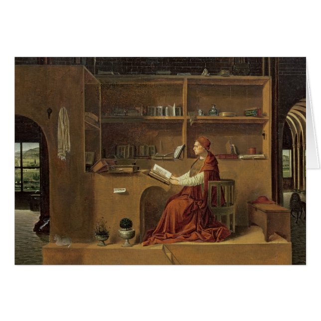 St Jerome dans son étude, c.1475 2 (Devant horizontal)
