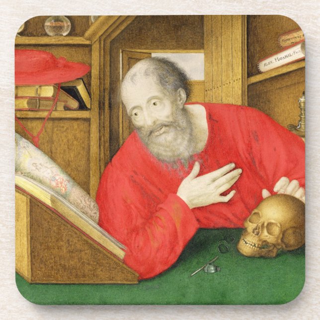 St. Jerome in his Study, 1650 (bodycolour and w/c Coaster (Front)