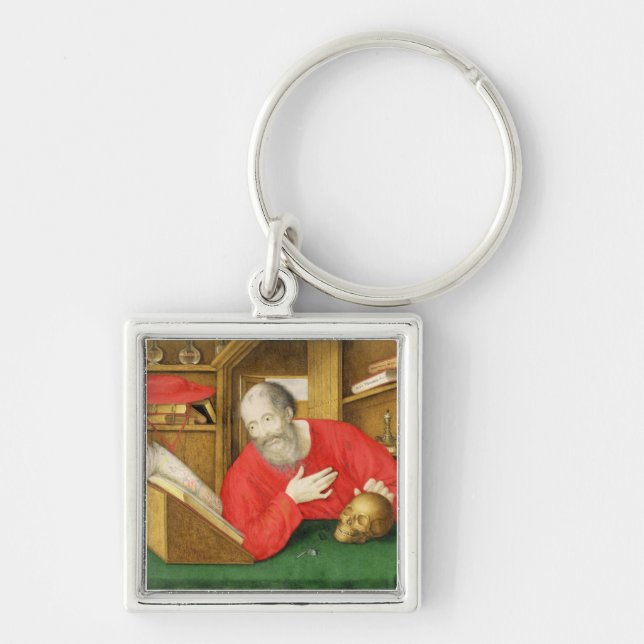 St. Jerome in his Study, 1650 (bodycolour and w/c Keychain (Front)