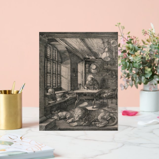 St. Jerome in his Study by Albrecht Dürer Acrylic Sign (Wedding)