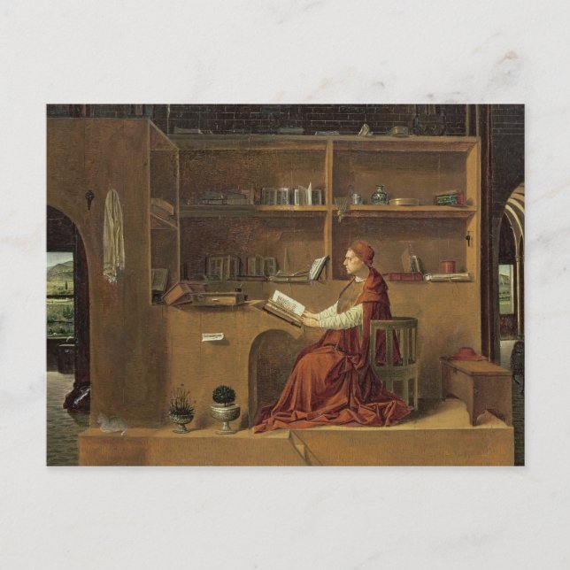 St. Jerome in his study, c.1475 2 Postcard (Front)