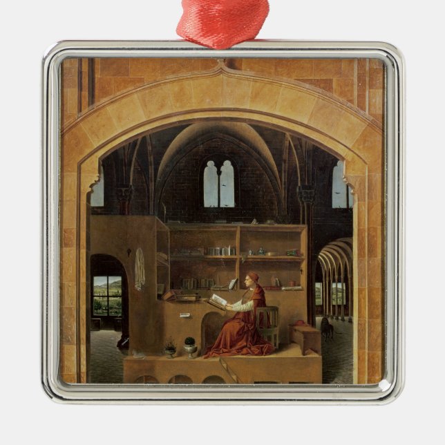 St. Jerome in his study, c.1475 Metal Ornament (Front)