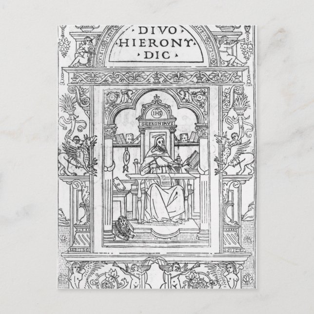 St. Jerome in his Study Postcard (Front)