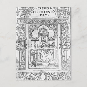 St. Jerome in his Study Postcard