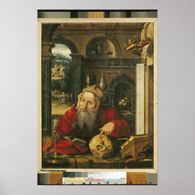 St. Jerome in his Study Poster (Front)