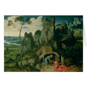 St. Jerome in the Desert (oil on panel) (see also