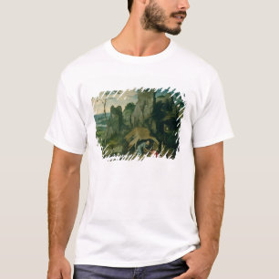 St. Jerome in the Desert (oil on panel) (see also T-Shirt