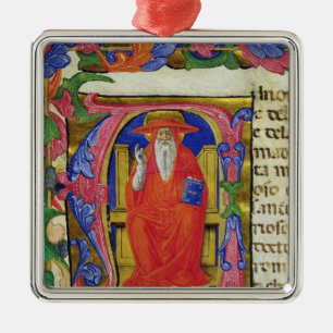 St. Jerome Metal Ornament