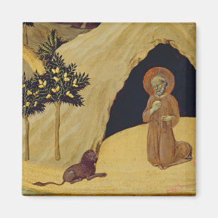 St. Jerome with the lion, 1436 (tempera on panel) Magnet
