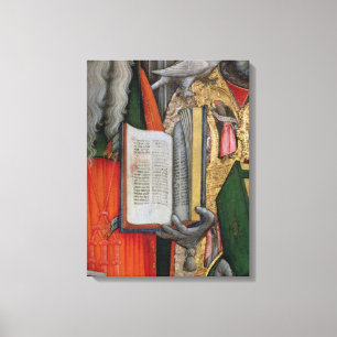 St. Jerome's Bible and St. Gregory's Dove, detail Canvas Print