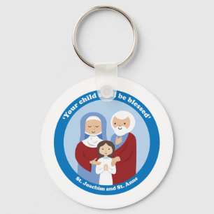 St. Joachim and St. Anne Keychain