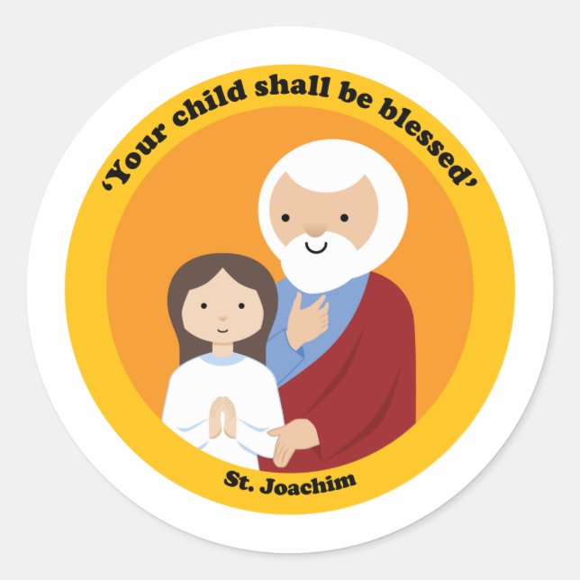 St. Joachim Classic Round Sticker (Front)