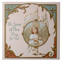 St. Joan of Arc Burning at the Stake (BF01) Tile 2