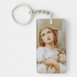 St. Joan of Arc Burning at the Stake (BF 01) Keychain
