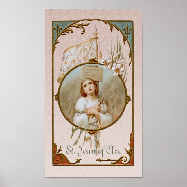 St. Joan of Arc Burning at the Stake (BF 01) Poster (Front)