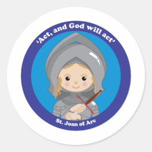 St. Joan of Arc Classic Round Sticker