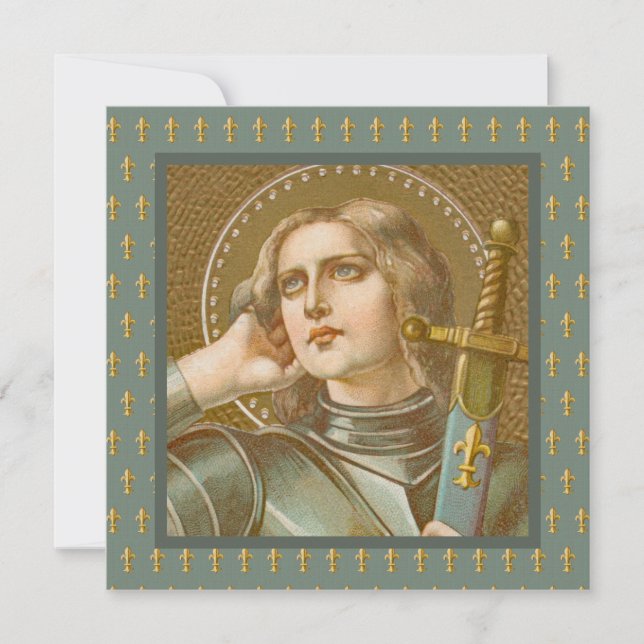 St. Joan of Arc (JM 28) Blank Square Greeting (Front)