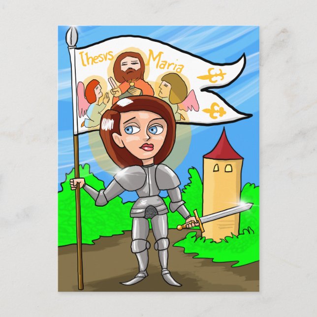 St. Joan of Arc Postcard (Front)