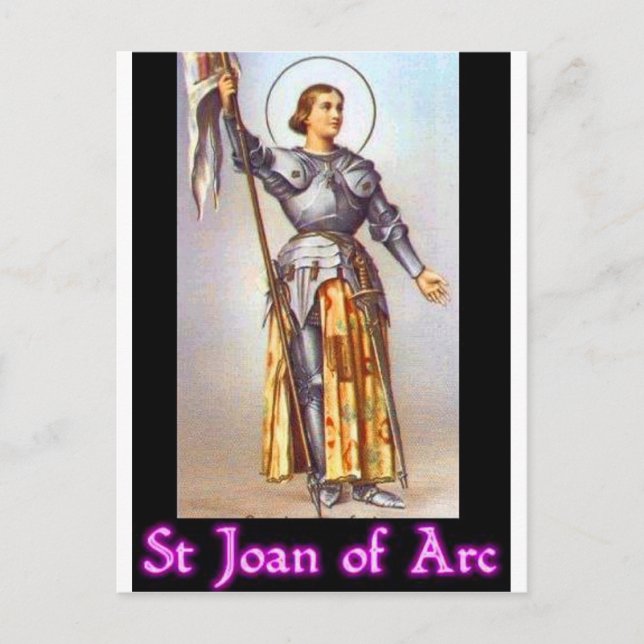 St. Joan of Arc Postcard (Front)