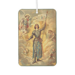 St. Joan of Arc St. Michael Angels Soldier Car Air Freshener