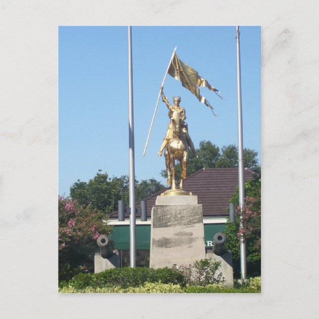 St. Joan of Arc Statue Postcard (Front)