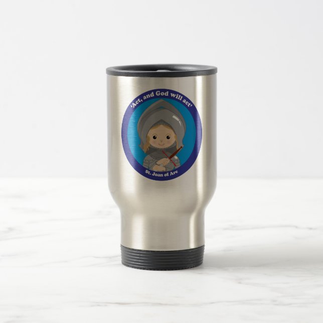 St. Joan of Arc Travel Mug (Center)