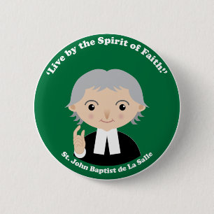 St. John Baptist de La Salle 2 Inch Round Button