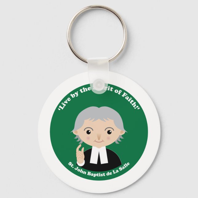 St. John Baptist de La Salle Keychain (Front)