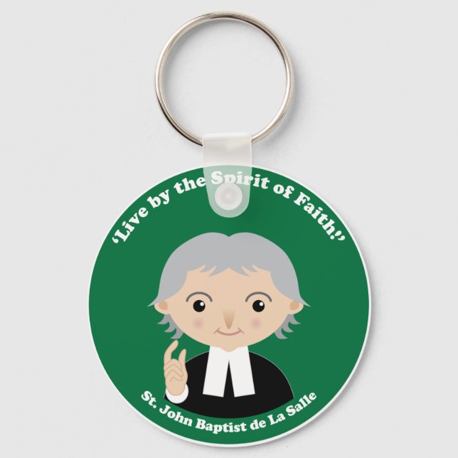St. John Baptist de La Salle Keychain (Front)