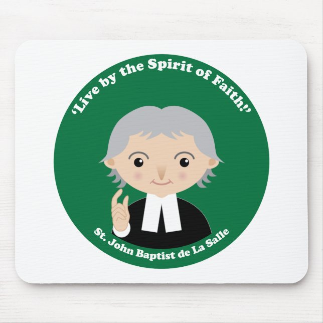 St. John Baptist de La Salle Mouse Pad (Front)