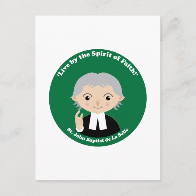 St. John Baptist de La Salle Postcard (Front)