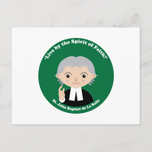 St. John Baptist de La Salle Postcard (Front)