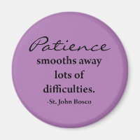 St. John Bosco Inspirational Magnet - Lavender