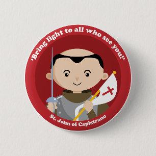 St. John Capistrano 2 Inch Round Button