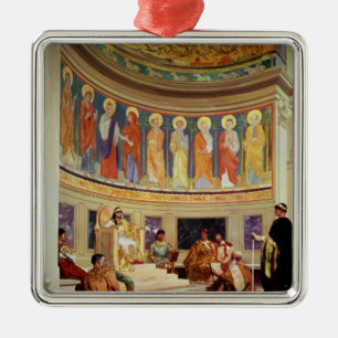 St John Chrysostom  exiled by Empress Eudoxia Metal Ornament