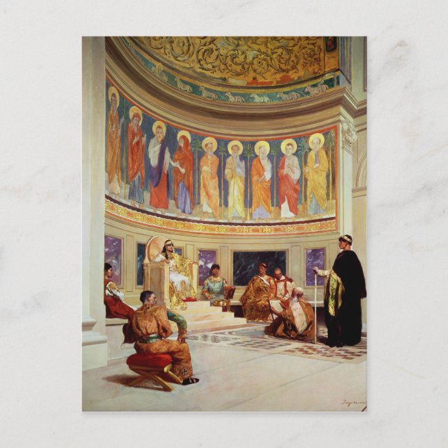 St John Chrysostom  exiled by Empress Eudoxia Postcard (Front)