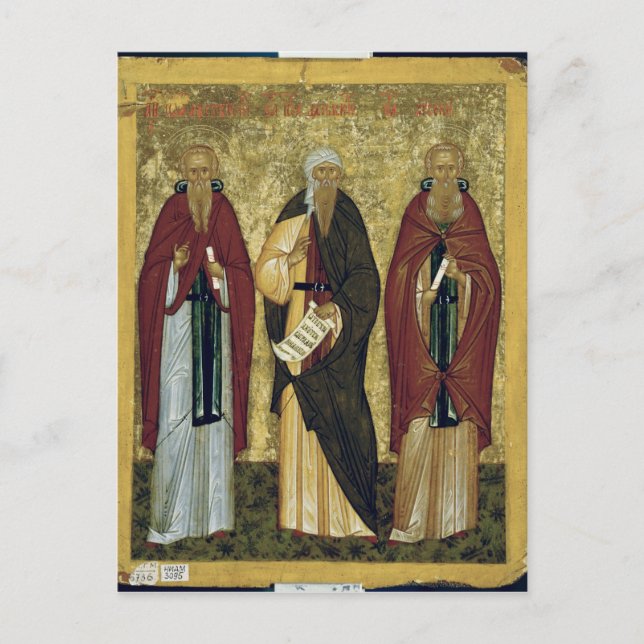 St. John Climacus  St. John of Damascus Postcard (Front)