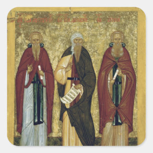 St. John Climacus  St. John of Damascus Square Sticker