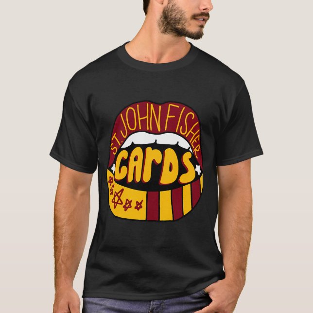 st. john fisher college lips T-Shirt (Front)