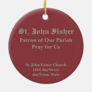 St. John Fisher (SAU 025) Circular Ceramic Ornament