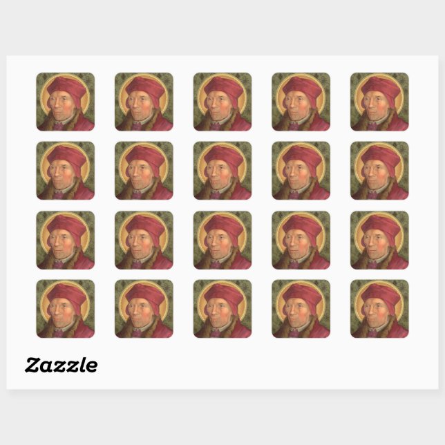 St. John Fisher (SAU 025) Square Sticker (Sheet)