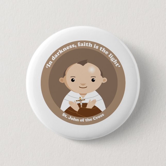 St. John of the Cross 2 Inch Round Button (Front)