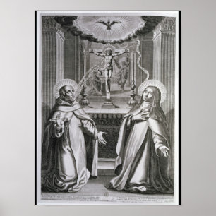 St. John of the Cross and St. Theresa of Avila Poster
