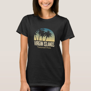 St. John Palm trees National Park Virgin Islands S T-Shirt