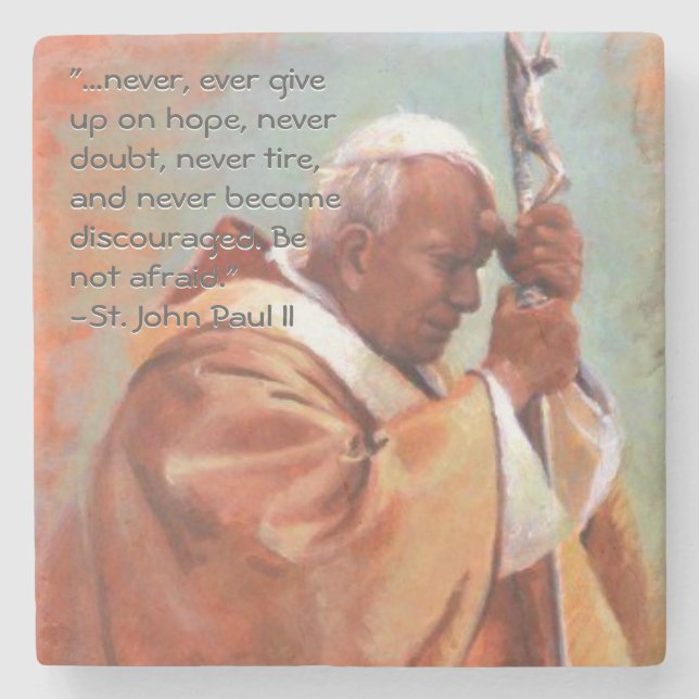 St John Paul II Coaster (Front)
