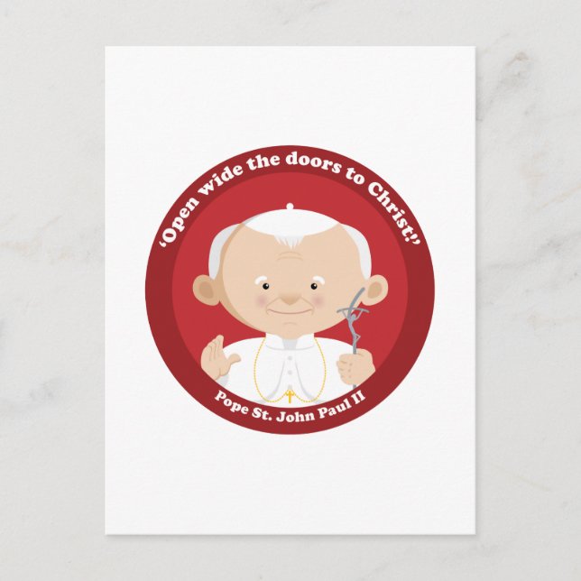 St John Paul II Postcard (Front)