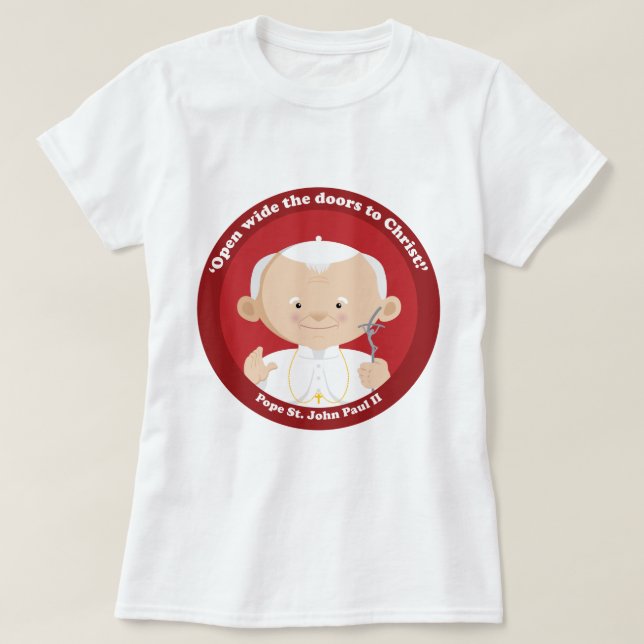 St John Paul II T-Shirt (Design Front)