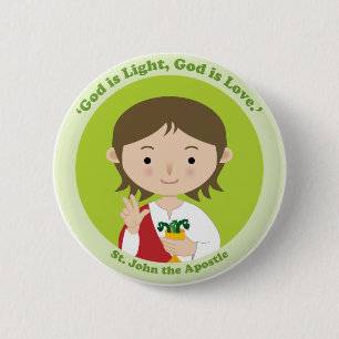 St. John the Apostle 2 Inch Round Button
