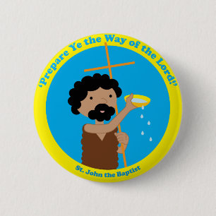St. John the Baptist 2 Inch Round Button