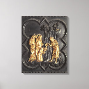 St. John the Baptist baptising in the River Canvas Print